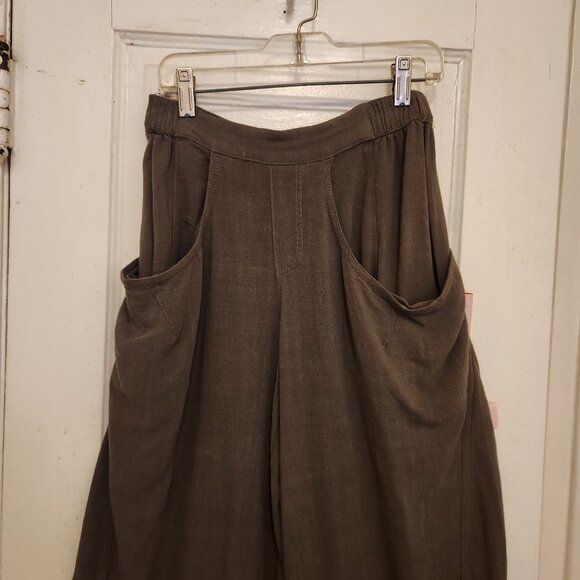 Rewash Baggy Barrel Trousers Khaki Size Small - Picture 2 of 6